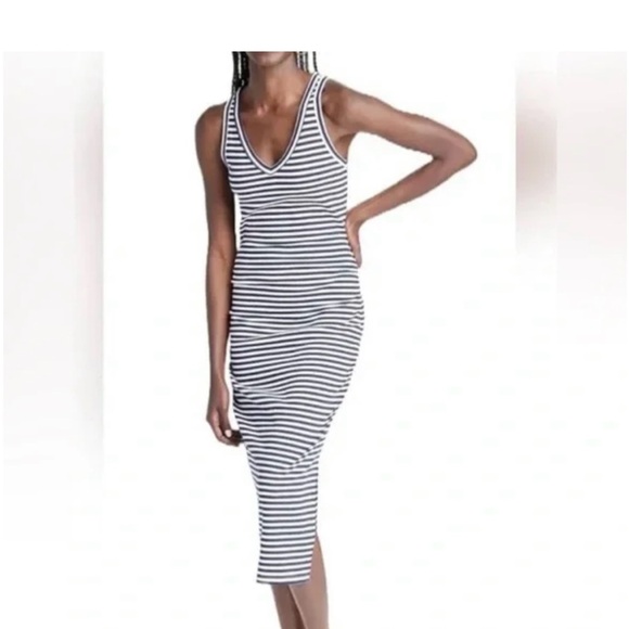 a new day Dresses & Skirts - A New Day Blue and White Striped Maxi Dress